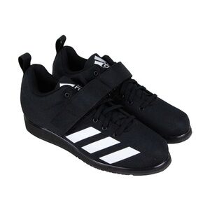 Adidas Powerlift 4 Mens Black Canvas Lace Up Lifestyle Sneakers Shoes Size 10.5